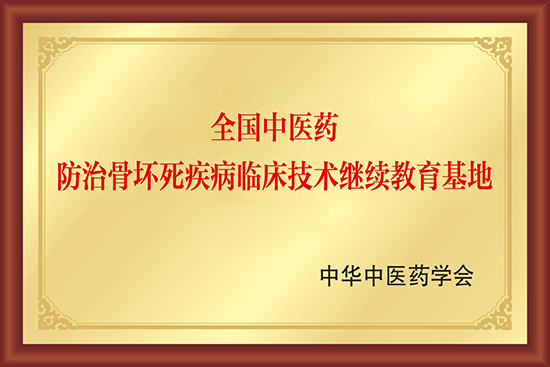 全国中医药防治骨坏死疾病临床技术继续教育基地