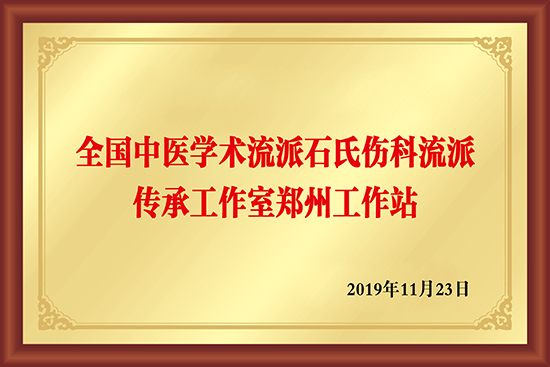 全国中医学术流派石氏伤科流派传承工作室郑州工作站