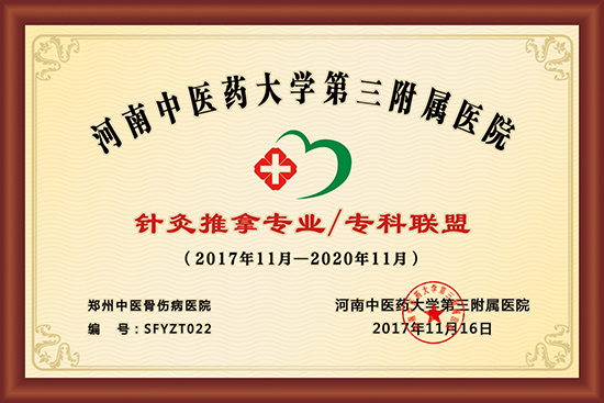 河南中医药大学第三附属医院针灸推拿专业专科联盟